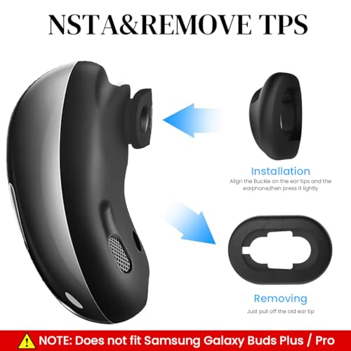 Verilux® 6 Pairs Earbud Tips for Galaxy Buds Live Protective Silicone Eartips Adapter Ear Wing Replacement Non-Slip Sound Leakproof Cover Accessories SL 2PCS Verilux® 6 Pairs Earbud Tips for Galaxy Buds Live Protective Silicone Eartips Adapter Ear Wing Replacement Non-Slip Sound Leakproof Cover Accessories SL 2PCS